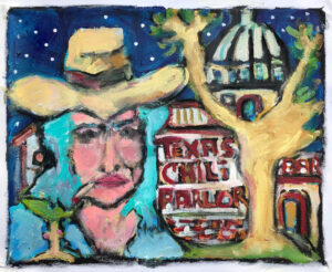 Drinkin’ Mad Dog Margaritas at the Chili Parlor Bar (Guy Clark) by Tom Russell