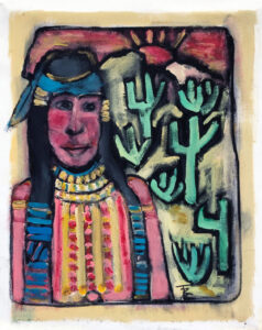 Pima Woman – Sonoran Desert by Tom Russell