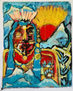 Blue Mountain Sunrise – Paiute Shaman by Tom Russell