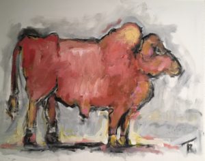 Simmental Bull by Tom Russell