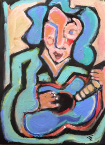 Lady Troubadour (after Matisse) by Tom Russell