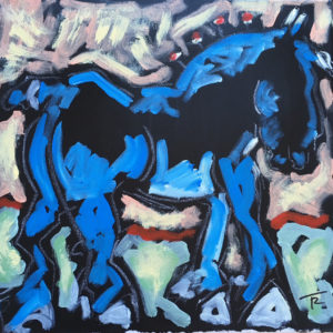 Blue Draft Horse by Tom Russell
