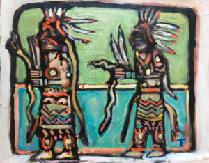Hopi Snake Dancers by Tom Russell