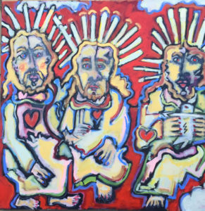 The Trinity (From 1850 Mexican Retablo) by Tom Russell