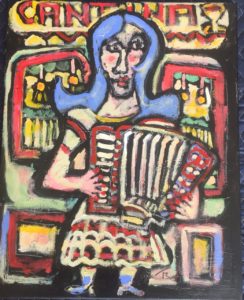 Cantina Accordion Player by Tom Russell