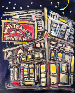 Moon Over The White Horse Tavern, Greenwich Village by Tom Russell