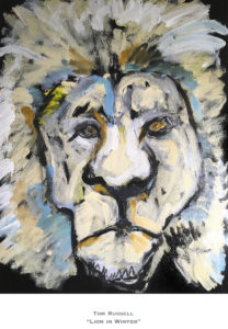 Lion in Winter Giclée Print by Tom Russell