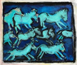 Blue Horse Stampede by Tom Russell