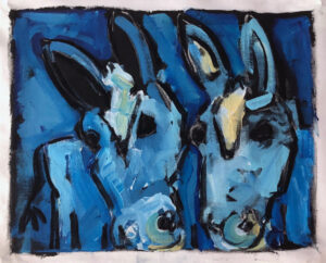 Two Blue Mules by Tom Russell